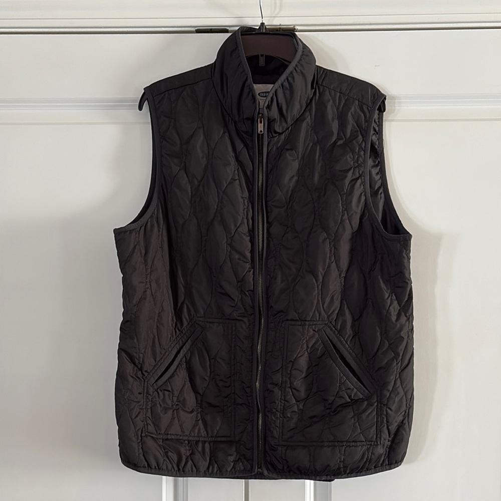 Black Quilted Vest